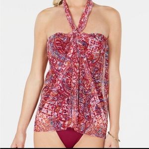 Ralph Lauren  Paisley-Print. Bandeau One piece swimsuit